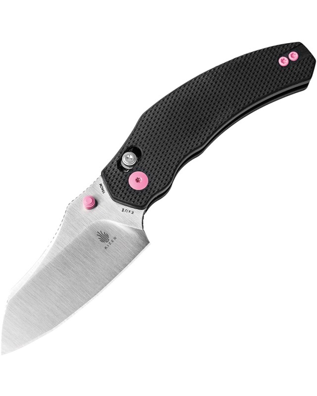 Kizer Bulldog Folding Knife V3672C2 154CM Steel Black Micarta Handle