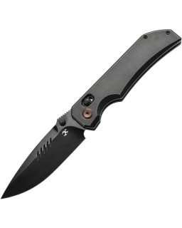Kansept Eaglestrike Crossbar Folding Knife  S35VN Steel   Titanium Handle