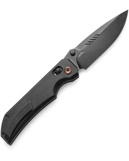 Kansept Eaglestrike Crossbar Folding Knife  S35VN Steel   Titanium Handle