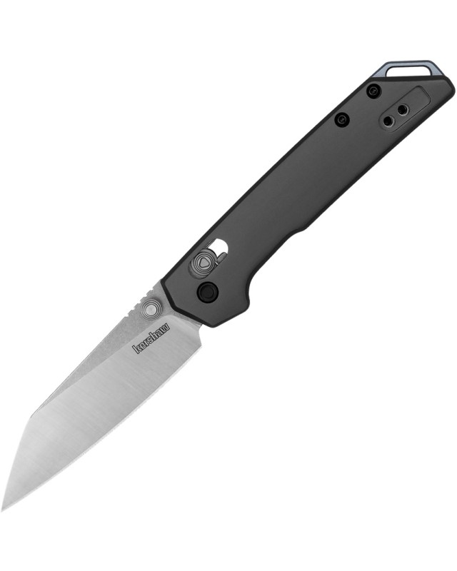 Kershaw Mini Iridium Reverse Tanto Folding Knife 2051R D2 Steel Gray Aluminium Handle