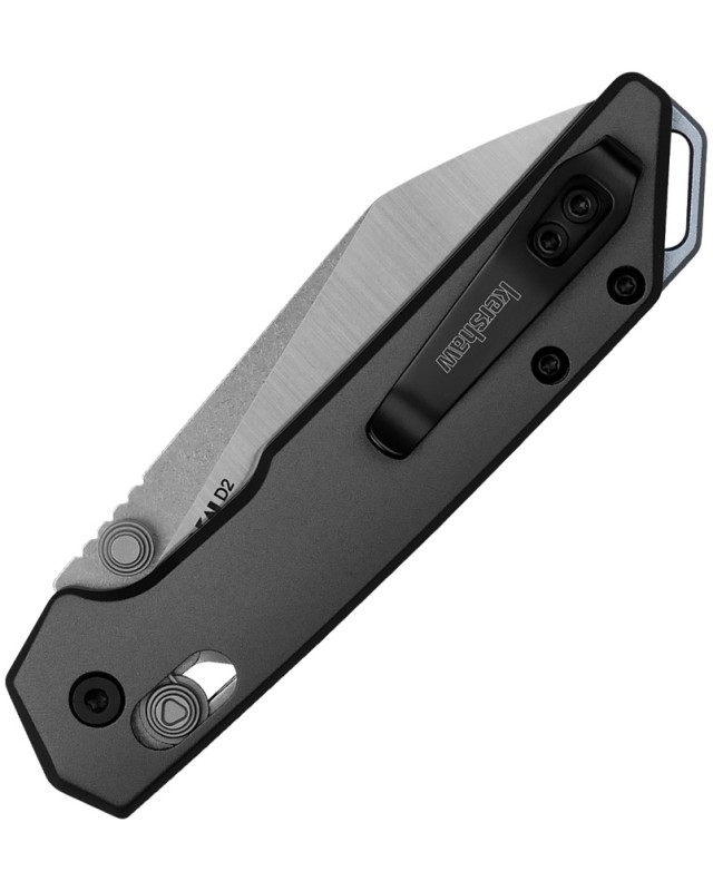 Kershaw Mini Iridium Reverse Tanto Folding Knife 2051R D2 Steel Gray Aluminium Handle Kershaw Mini Iridium Reverse Tanto Folding Knife 2051R D2 Steel Gray Aluminium Handle