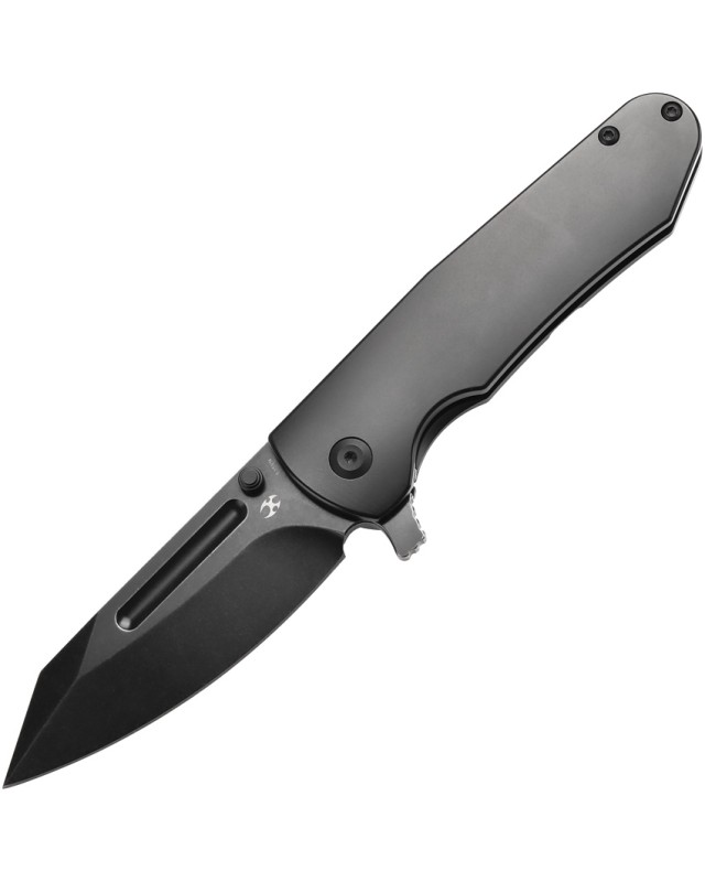Kansept Superhawk Pocket Knife  CPM S35VN Steel Black Anodised Titanium Handle