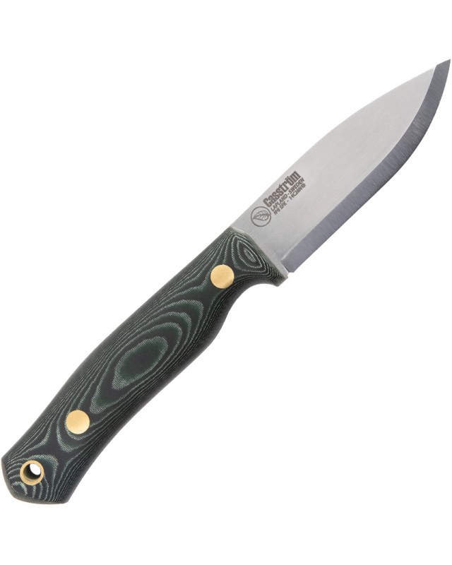 Casström No 8 Swedish Forest Knife 12807 14C28N Steel Green Micarta Handle