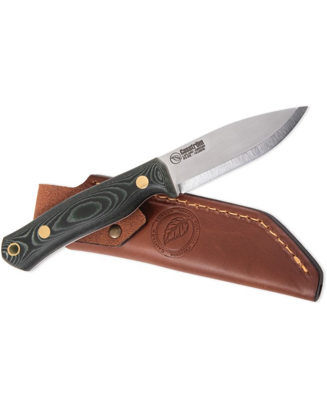 Casström No 8 Swedish Forest Knife 12807 14C28N Steel Green Micarta Handle Casström No 8 Swedish Forest Knife 12807 14C28N Steel Green Micarta Handle