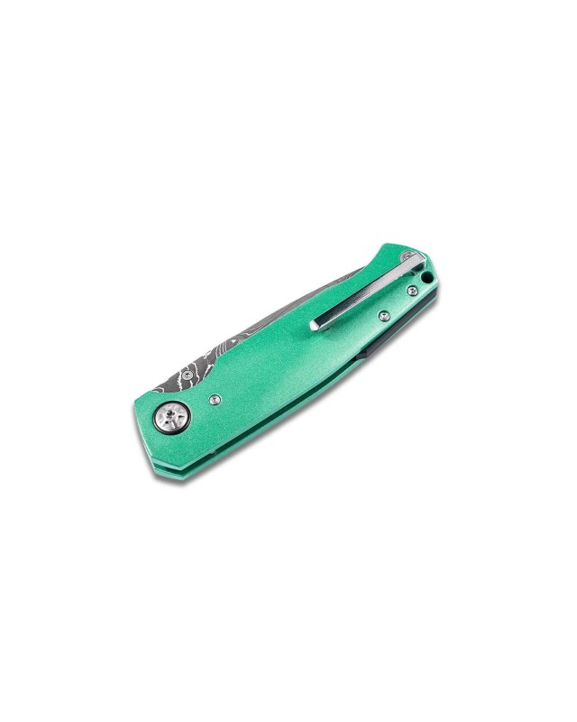 Boker Solingen 1969 Mustang Mach 1 Damast blade aluminium handle Boker Solingen 1969 Mustang Mach 1 Damast blade aluminium handle