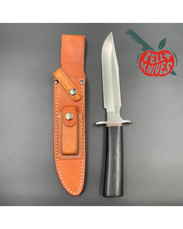 Cold Steel R1 Military Classic VG-1 SAN MAI III steel SEKI Japan steel black micarta handle brown leather sheath Cold Steel R1 Military Classic VG-1 SAN MAI III steel SEKI Japan steel black micarta handle brown leather sheath