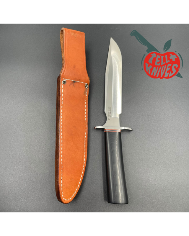 Cold Steel R1 Military Classic VG-1 SAN MAI III steel SEKI Japan steel black micarta handle brown leather sheath Cold Steel R1 Military Classic VG-1 SAN MAI III steel SEKI Japan steel black micarta handle brown leather sheath