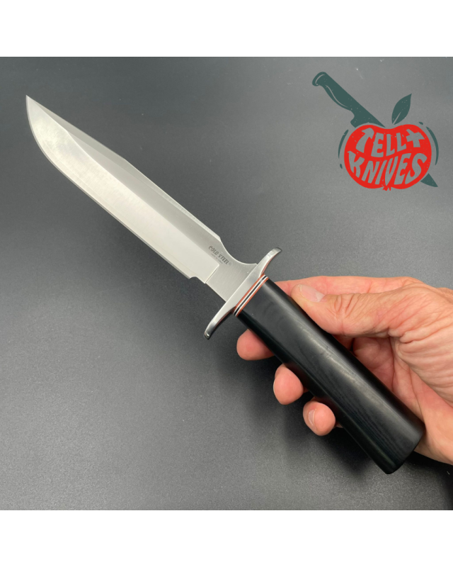 Cold Steel R1 Military Classic VG-1 SAN MAI III steel SEKI Japan steel black micarta handle brown leather sheath Cold Steel R1 Military Classic VG-1 SAN MAI III steel SEKI Japan steel black micarta handle brown leather sheath