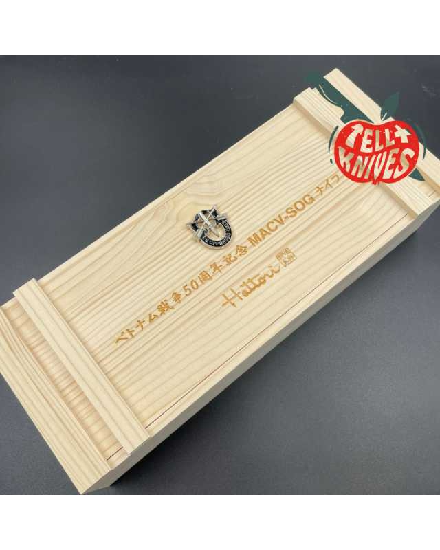 Hattori 50pces Limited Edition "Vietnam War 50th Anniversary" MACV-SOG Bowie Knife SK5 carbon steel blackened blade stac Hattori 50pces Limited Edition "Vietnam War 50th Anniversary" MACV-SOG Bowie Knife SK5 carbon steel blackened blade stac