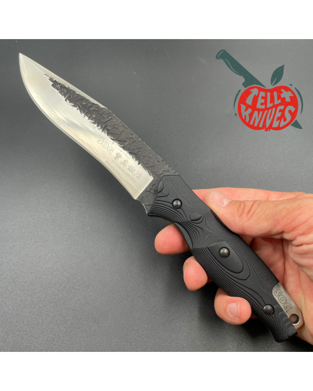 SOG FORGE VG-10 SAN MAI SEKI Japan full tang black leather sheath
