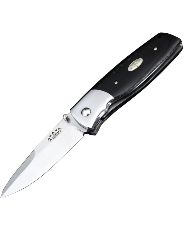 Fällkniven PXL folding knife ELMAX steel JUMA black carbon handle