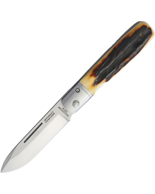 Fällkniven Gentleman's Pocket Knife GPs Laminate Cobalt steel stag handle