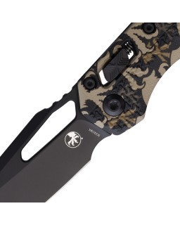 Microtech MSI M390MK steel black finish blade Ram-Lok Claw pattern Polymer handle