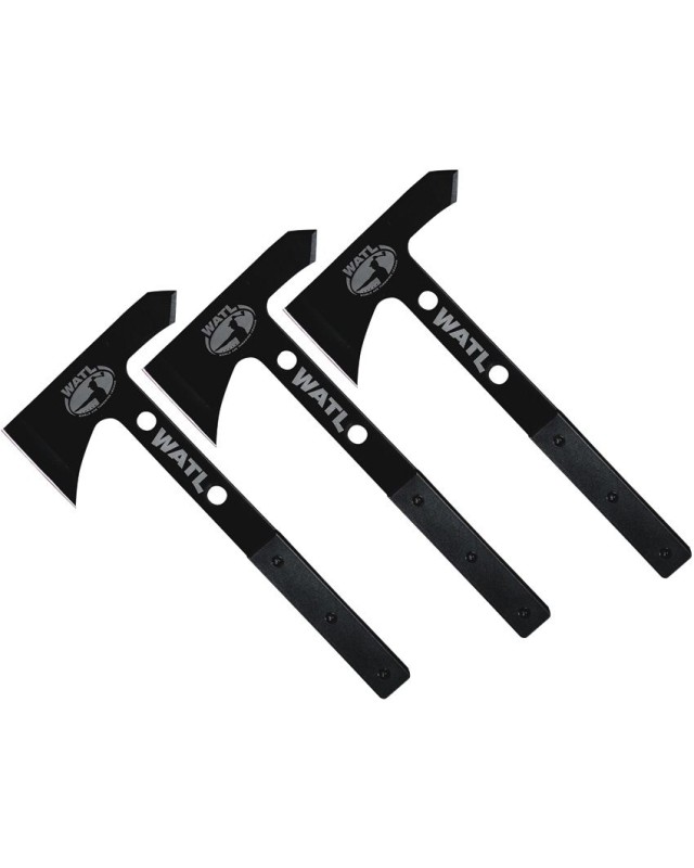 WATL Hawk Throwing Competition Set full tang black stainless steel black nylon sheath