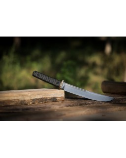 Ninja Tanto HITACHI SLD-magic SAN MAI steel black G10 handle Hand polished finished