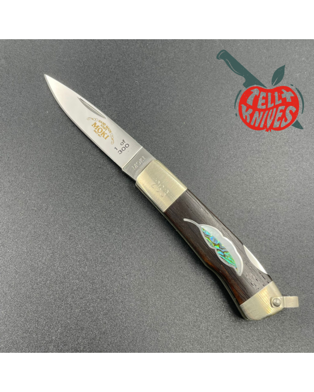 MOKI Limited Edition 2003 Knife of the Year motherpearl handle Wooden Presentation Box 1 of 300
