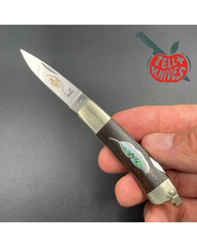 MOKI Limited Edition 2003 Knife of the Year motherpearl handle Wooden Presentation Box 1 of 300