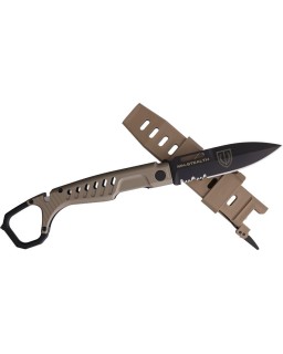 Extrema Ratio MH Stealth N690 steel black MIL-C-13924 burnished blade Tactical mud aluminium handle Linerlock