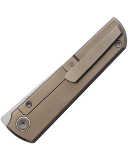 North Mountain Blade Chop Classic Tanto SLD-Magic Steel Frame Lock Titanium handle Flipper