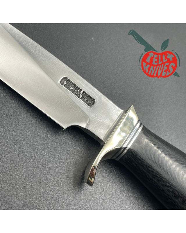 Randall Made Knives Model 26 - 4 Pathfinder forged carbon steel black micarta handle nickel silver guard and pommel brow