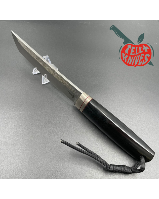 Sergey Shidlovskiy Custom Knives Model Classic Tanto forged Bohler N690 stainless steel polished black G10 handle