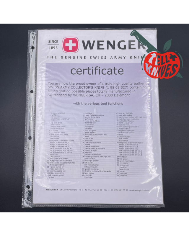 WENGER Swiss Army Collector's Knife 2007