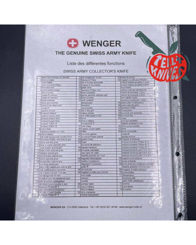 WENGER Swiss Army Collector's Knife 2007
