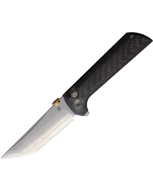 North Mountain Blade Chop2 SAN MAI Tanto SLD-Magic Steel Button Lock Carbon Fiber handle Flipper