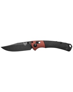 Mini Crooked River CPM-MagnaCut steel Battlewash finish burnt orange aluminium bolsters black micarta handle