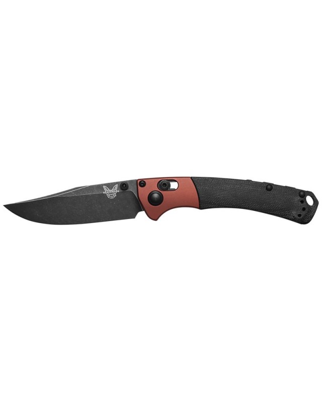 Mini Crooked River CPM-MagnaCut steel Battlewash finish burnt orange aluminium bolsters black micarta handle