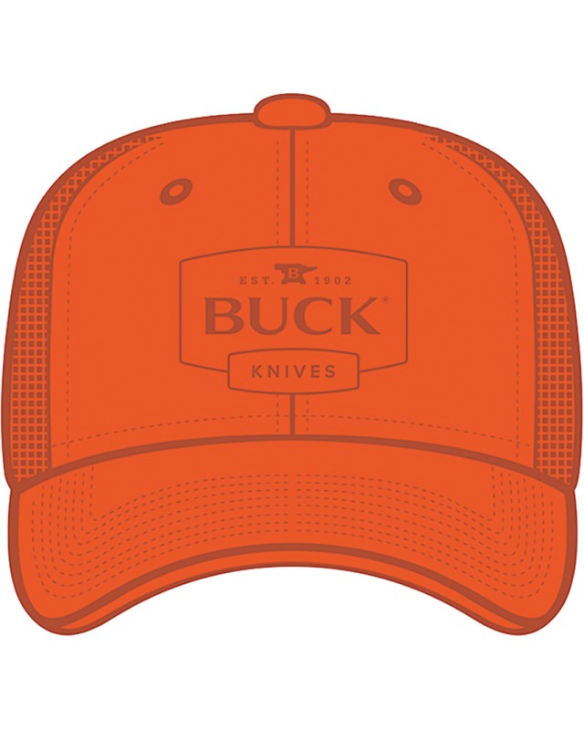 Buck Blaze Orange PVC Patch Hat 14251