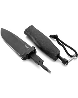 Lionsteel ACHA Fixed Blade M390 Steel PVD Coated Black Micarta Handle AHBBLB