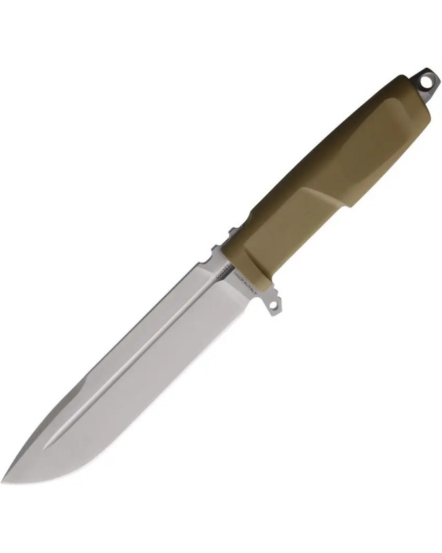 Extrema Ratio DMP fixed blade Bohler N690 steel stonewash finish Coyote Forprene handle coyote nylon MOLLE compatible be