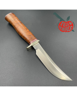 Randall Made Knives Model 4 - 4.5 Small Game and Skinner forged stainless steel blade walnut burl handle butt plate brow