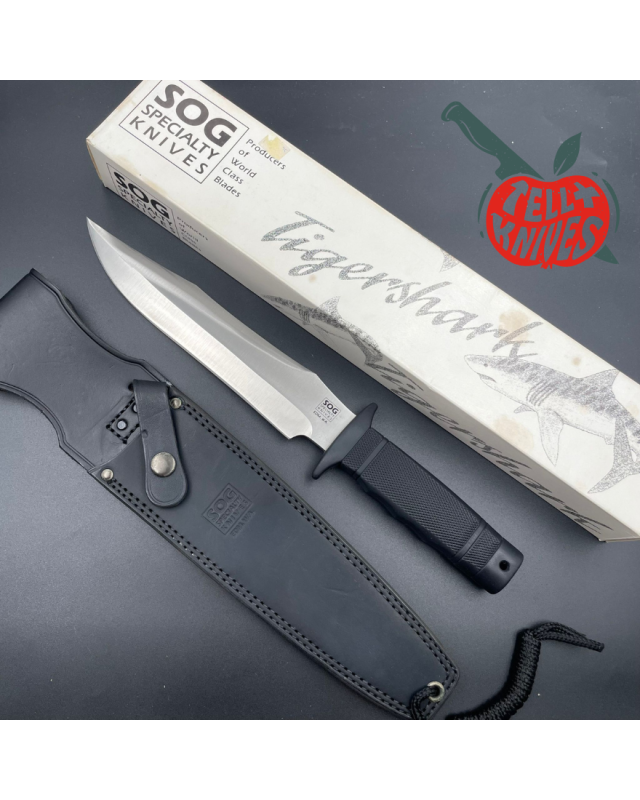 SOG Tigershark EDM. WA. SK5 carbon steel satin finish SEKI Japan SOG Tigershark EDM. WA. SK5 carbon steel satin finish SEKI Japan