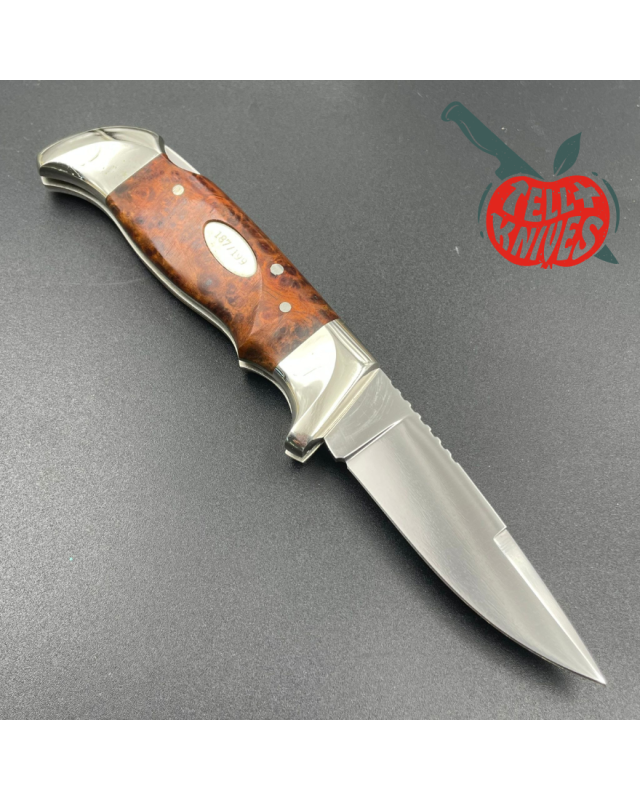 2000 Hattori Limited Edition H-51 folding knife VG-10 steel miror finish mahogany wood handle wood box 199pces 2000 Hattori Limited Edition H-51 folding knife VG-10 steel miror finish mahogany wood handle wood box 199pces