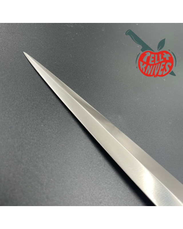 Randall Made Knives Model 13-12 Arkansas Toothpick forged carbon steel Concave Rosewood handle brass forward curved hilt