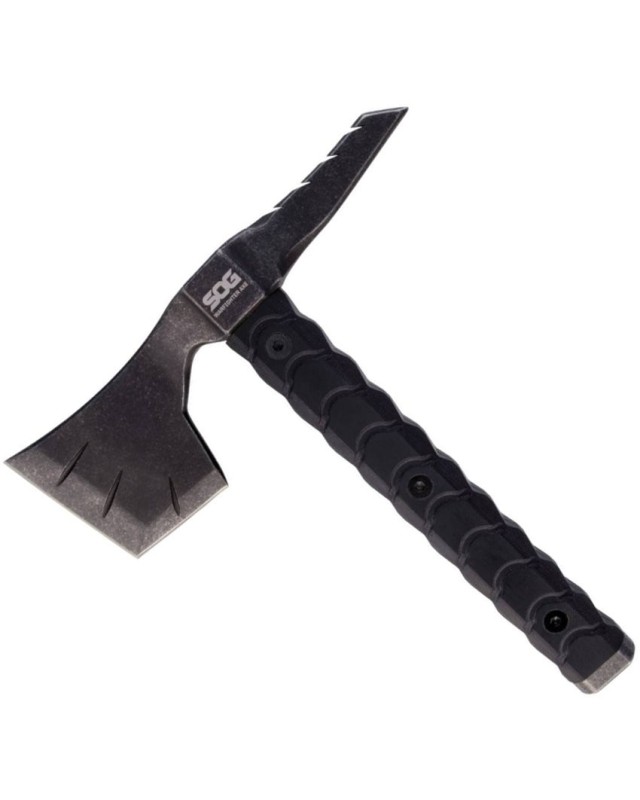 SOG Warfighter Axe 3Cr13MoV stainless steel blackwash finish black G10 handle nylon sheath