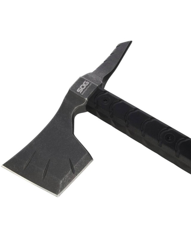 SOG Warfighter Axe 3Cr13MoV stainless steel blackwash finish black G10 handle nylon sheath