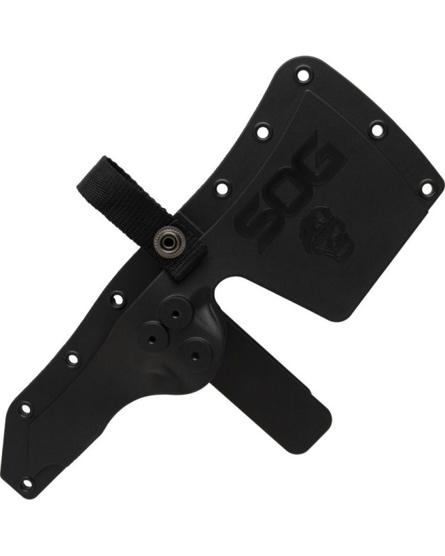 SOG Warfighter Axe 3Cr13MoV stainless steel blackwash finish black G10 handle nylon sheath