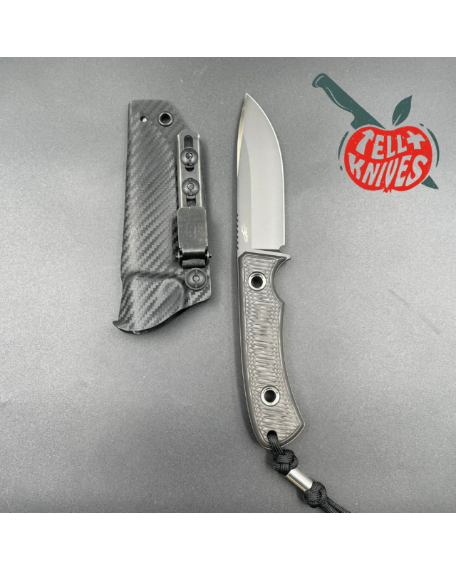 TRC Knives Signature Series 50pces Edition Polheim MagnaCut steel Black DLC Finish carbon fiber handle black kydex sheat