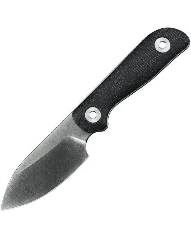 Kunwu Knives Stiffy P Fixed Blade Vanadis 8 steel satin finish Black canva micarta handle black kydex sheath Kunwu Knives Stiffy P Fixed Blade Vanadis 8 steel satin finish Black canva micarta handle black kydex sheath