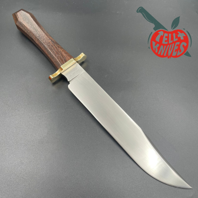 Gerber Legendary Blades Coffin Handle Bowie 440 steel Brown Leather Sheath Made In USA