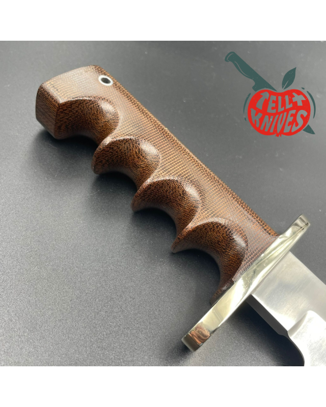 Randall Made Knives Model 14 - 7.5 Vietnam Veteran Limited Edition 500pces full tang forged stainless steel brown micarta handle