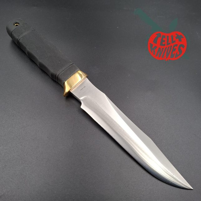 SOG Tech II SEKI JAPAN SK5 carbon steel blade satin finish brass guard Kraton handle Cordura sheath with original box