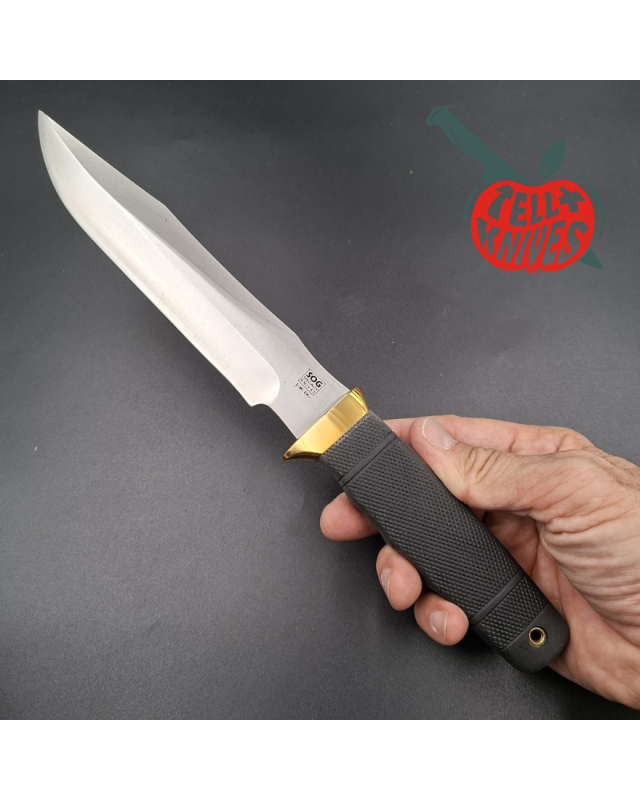 SOG Tech II SEKI JAPAN SK5 carbon steel blade satin finish brass guard Kraton handle Cordura sheath with original box