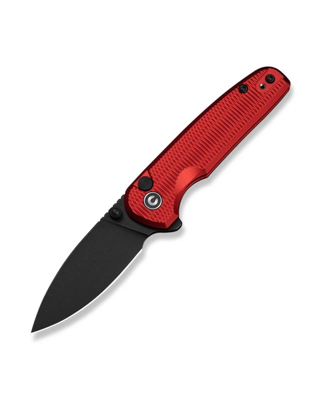 CIVIVI Mini Shakan Nitro-V stainless steel blackwash finish blade Flipper & Thumb Stud & Button Lock Knife Ripple Patter