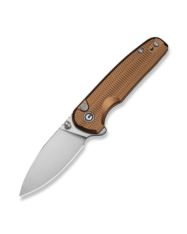 CIVIVI Mini Shakan Nitro-V stainless steel satin finish blade Flipper & Thumb Stud & Button Lock Knife Ripple Patterned