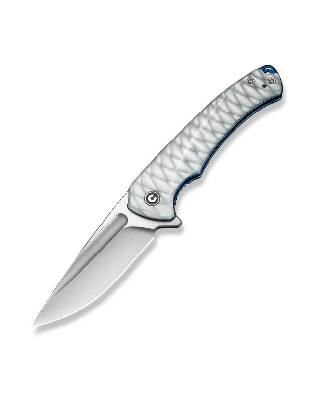 CIVIVI Voidflare 14C28N stainless 14C28N stainless steel satin finish Blade Flipper folding Knife Greyish White Resin Ha