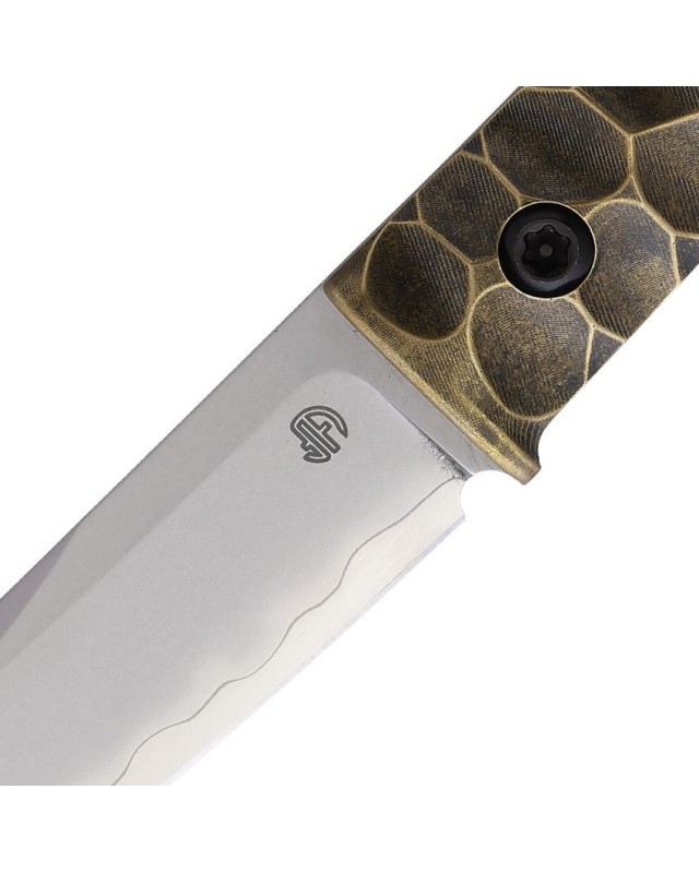 North Mountain Blades Chop Mini Fixed Blade SAN MAI SLD-MAGIC stainless steel sculpted copper handle black kydex sheath North Mountain Blades Chop Mini Fixed Blade SAN MAI SLD-MAGIC stainless steel sculpted copper handle black kydex sheath